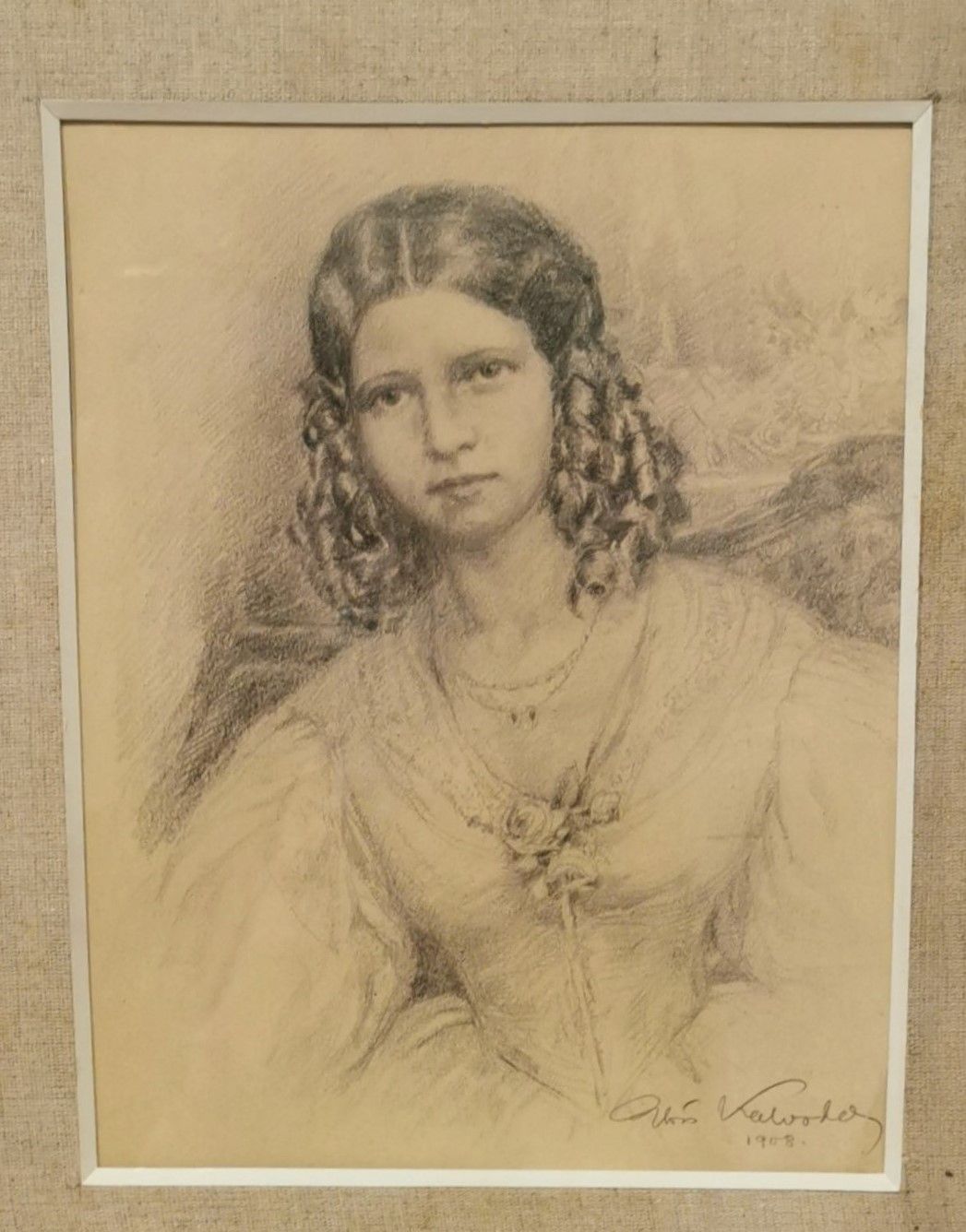 Kalvoda Alois- Portrét dívky