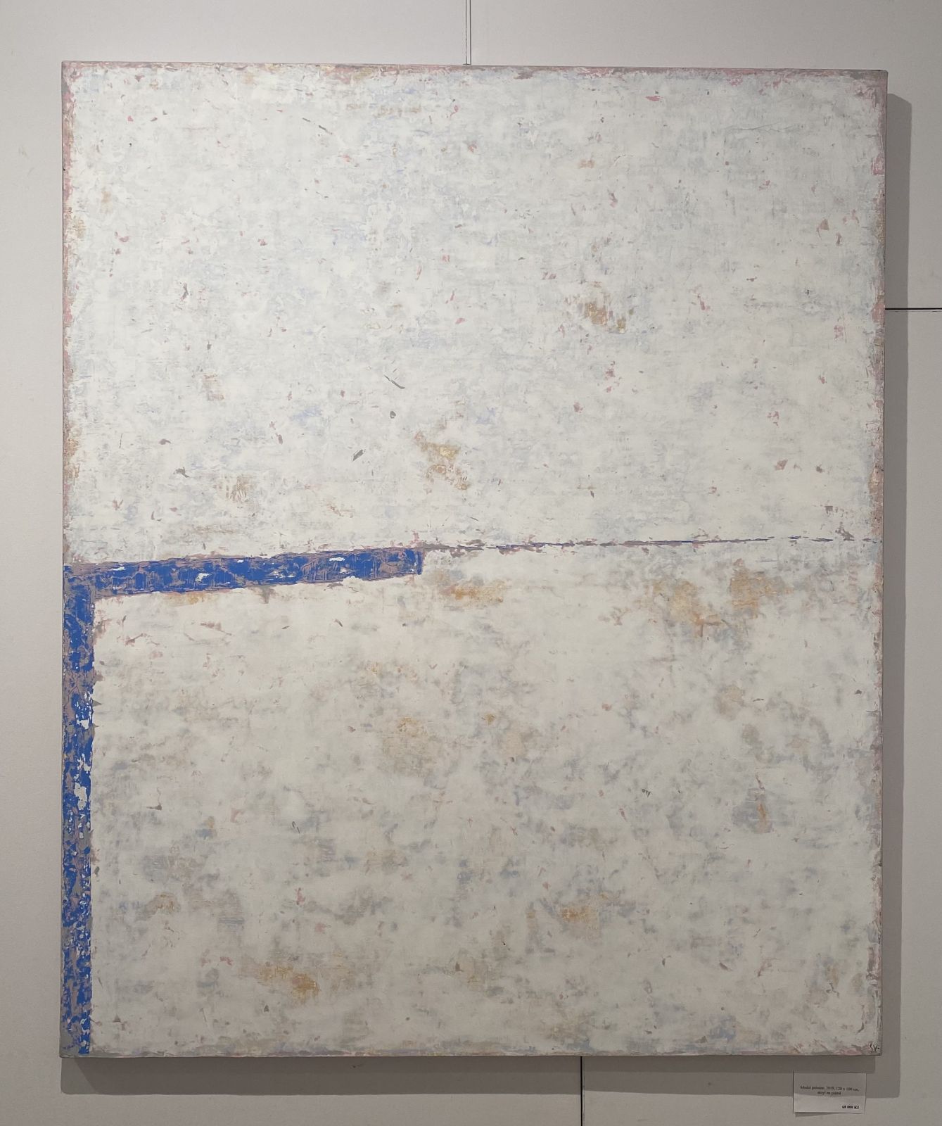 Modré poledne, 2019, 120 x 100 cm, akryl na plátně